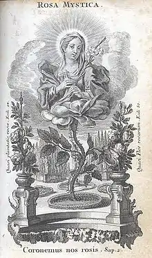 Gravure extraite de" PARAPHRASE DES LITANIES DE NOTRE DAME DE LORETTE" Frères Klauber, 1781 p70