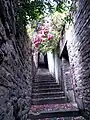 Escalier dans l'impasse des Ursulines.