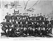 Équipage de l'Imperieuse durant la visite au Guatemala.