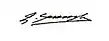 Signature de Şükrü Saracoğlu