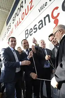 Inauguration du nouveau nom le 12 février 2017 en présence de Ghani Yalouz.