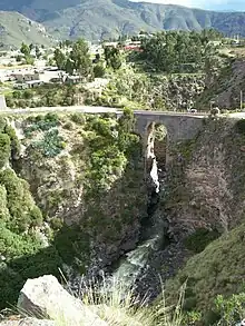 Pont "inca" à Chivay.