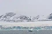 Pointe du glacier d'Inostrantsev (76° 28′ N, 66° 05′ E)