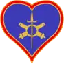 Insigne de l'artillerie divisionnaire (45e RAMD, munitions, ouvriers et parc d'artillerie divisionnaire).
