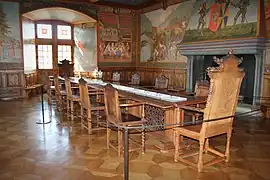 Intérieur du château (salle à manger).