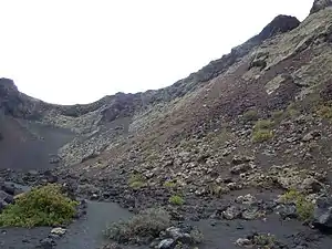 Intérieur du cratère.