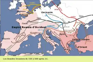 invasions du IIe au Ve siècle