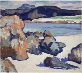 Paysage d'Iona, Rochers (Samuel Peploe, vers 1925).