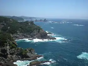 Vue du cap Irō.