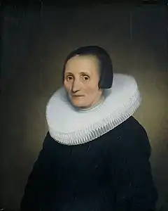 Portrait de Margaretha De Geer (1651), huile sur panneau, 73,9 × 59,5 cm, Amsterdam, Rijksmuseum.