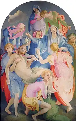 La Déposition (1525-1528), Pontormo, chapelle Capponi de l'église Santa Felicita de Florence