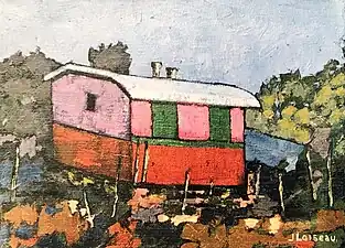 La Roulotte (1993). (33 × 46 cm)