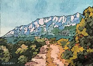 Tout Droit vers Elle  (1993). (33 × 46 cm)