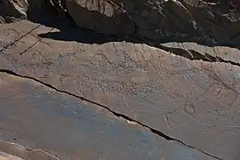 Pétroglyphes appartenant au style mongol-transbaïkal.