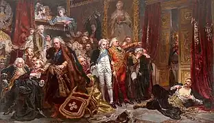 Rejtan ou La chute de la Pologne 1772.