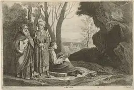 1673, gravure du catalogue de Teniers, par Jan van Troyen (en).