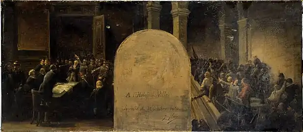 L'Envahissement de l'Hôtel de Ville par les bataillons de Belleville, 1889, Paris, Petit Palais.