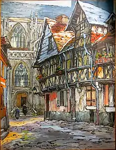 Vieilles rues de Lisieux par Jean-Charles Contel.