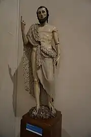 Saint Jean-Baptiste, XVIIIe siècle ?, statue de provenant de l'église du Mortier.