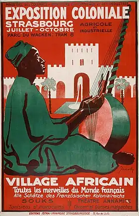 Affiche de Jean Jacoby pour l'exposition coloniale de Strasbourg en 1924.