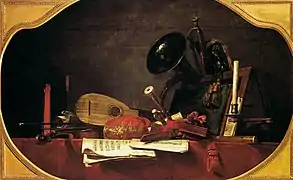 Jean Siméon Chardin :Attributs de la musique,1765