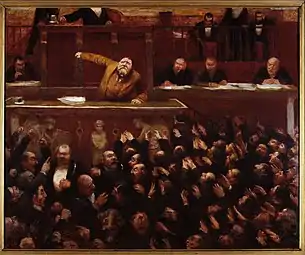 Jean Jaurès à la tribune de la Chambre des députés (1903), Paris, musée Carnavalet.