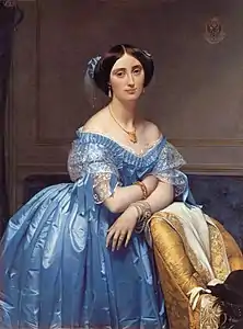 Portrait de la princesse Albert de Broglie (1853), huile sur toile, 121,3 × 90,8 cm, New York, Metropolitan Museum of Art.