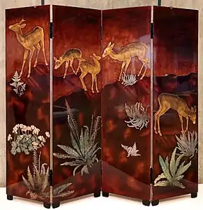 Paravent (vers 1925-1935), Lisbonne, musée Calouste-Gulbenkian.