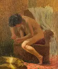 Jeune femme à l'épine, localisation inconnue.