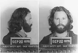 Jim Morrison en 1970.