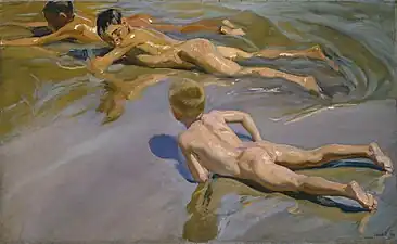 Enfants à la plage (1910), Madrid, musée du Prado.