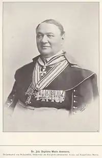 L'évêque militaire Johannes Maria Assmann, évêque de l'armée de terre allemande, 1899.