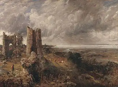 Le Château d'Hadleigh, John Constable, 1829.