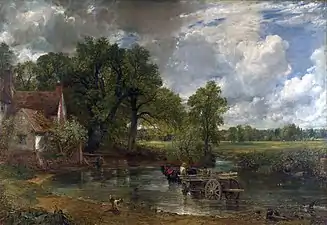 La Charrette de foin, John Constable, 1821L. 185 cm ; Romantisme anglais. National Gallery.
