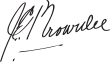 Signature de John Edward Brownlee