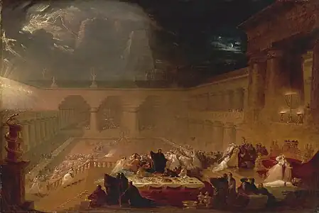 Le Festin de Balthazar, John Martin, 1820.