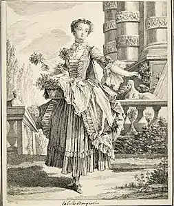 La belle bouquetière d'après François Boucher