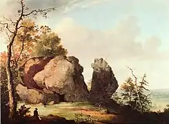 Judge's Cave, West Rock, New Haven, vers 1856, New Haven Museum and Historical Society (en)