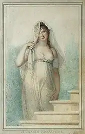 Juliette Récamier par Richard Cosway, début XIXe siècle, dessin.