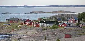 Un village de pêcheurs sur l'île de Jurmo à Korpo, Finlande.