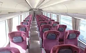 Intérieur de la classe Premium.