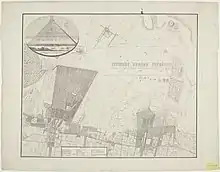 Plan ancien d'un camp militaire