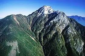 Le mont Kaikoma vu du mont Kurisawa