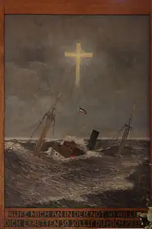 Partie gauche du retable