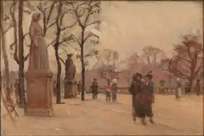 Peinture de Karl Schou (da) (1913).