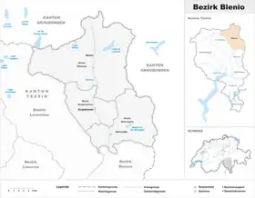Localisation de District de Blenio