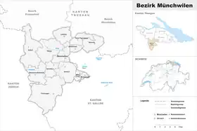 Localisation de District de Münchwilen