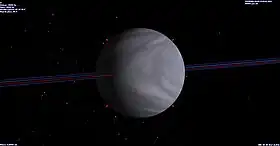 Kepler-11 c vue dans Celestia.