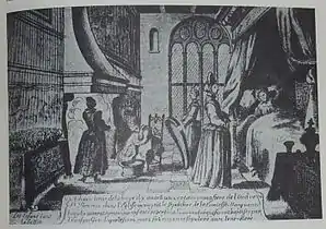 Accouchement, d'après la légende, des 365 enfants de Margarete von Henneberg