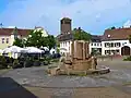 Diefflen, La place du village.